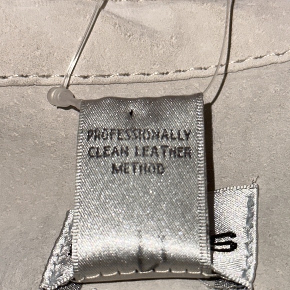 Chicos Suede Leather Birch Utility Biker Moto Jacket Chicos 1/Size 8 - Picture 13 of 13